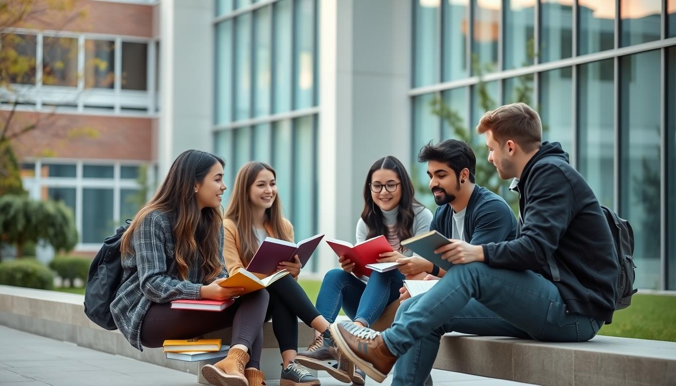 Students conducting research in a laboratory